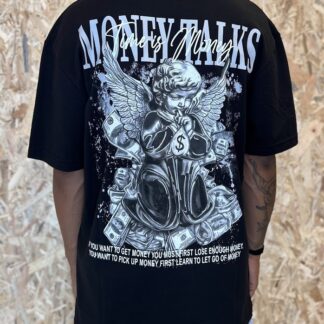 T-shirt money angel nera