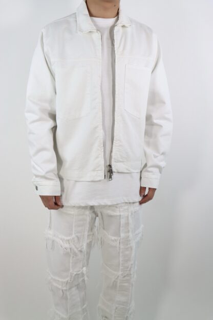 Giacca Crop Cotone Bianco - immagine 2