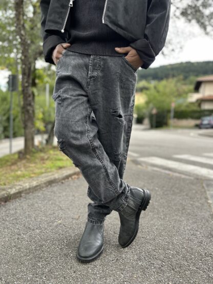Jeans 5 tasche Tapered Fit OVER/D - immagine 2