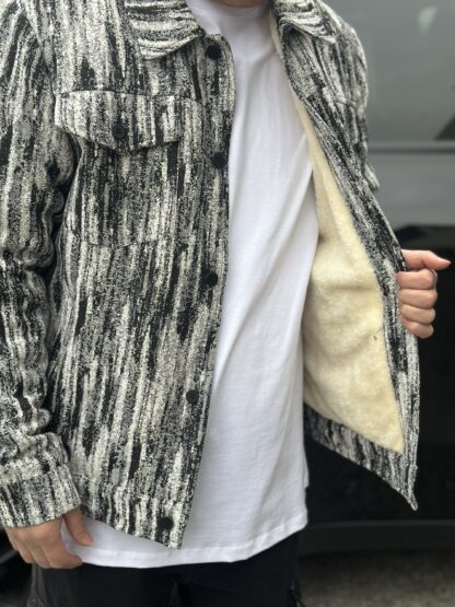 Copia di Jacket Pixel Nera con pelliccia - immagine 2