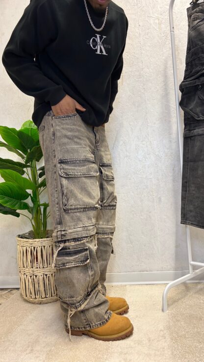 Jeans Baggy 2 in 1 con zip - immagine 4