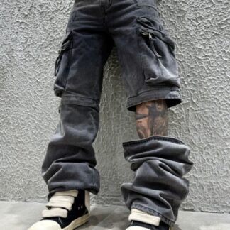 Baggy Degrade’ 2 in 1 con zip Black