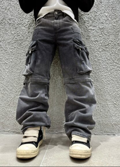Baggy Degrade’ 2 in 1 con zip Black - immagine 2